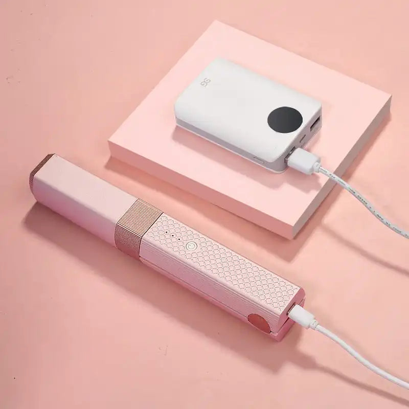 Portable heat straightener